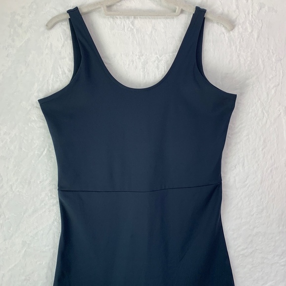 Girlfriend Collective Scoop Back Unitard Jumpsuit Midnight Blue Sz XL - Picture 5 of 10